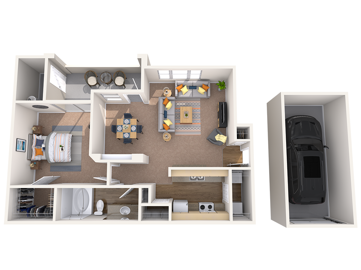 1 bed 1 bathroom J at Montage at Pecos Ranch Apartments, Chandler, 85286